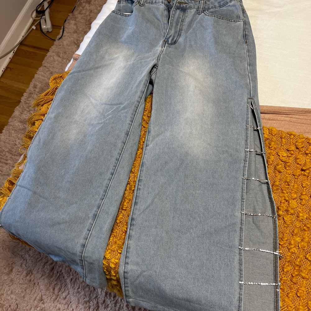 SHEIN Gray Flare Women's Jeans